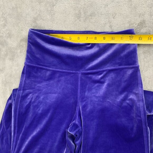 Athleta Pants Womens Small Purple Elation Velvet Flare Pull On Athleisure 29” - Picture 5 of 13